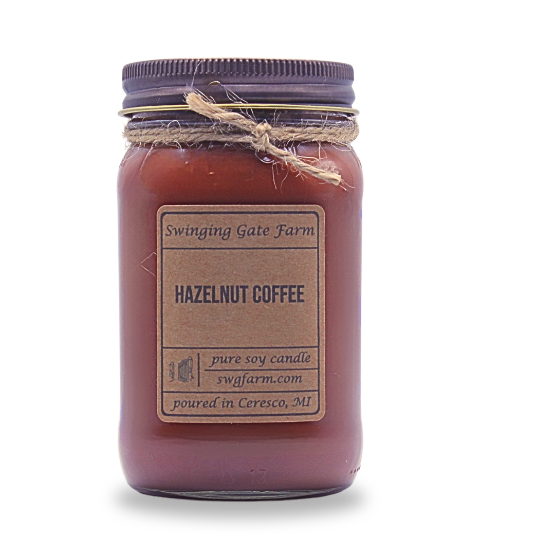 Hazelnut Coffee - 16oz candle - Farmhouse Collection
