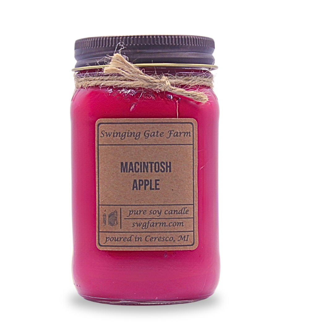Macintosh Apple - 16oz candle - Farmhouse Collection