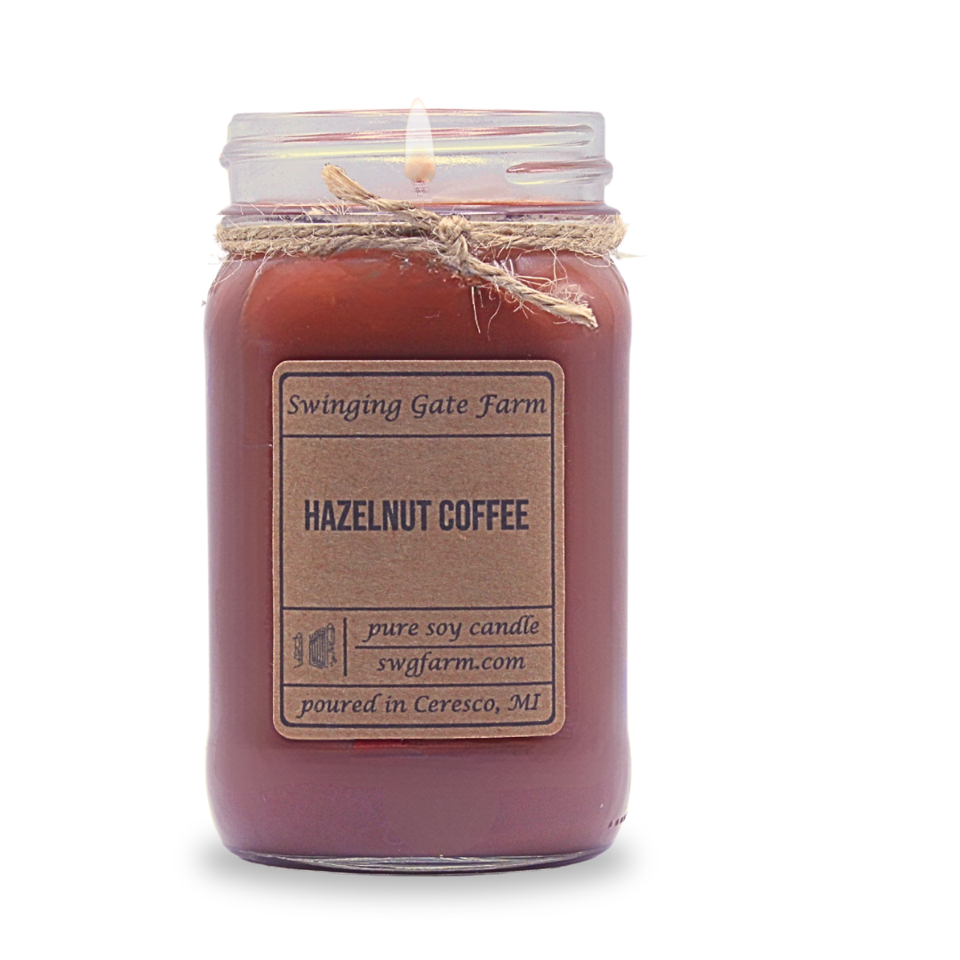 Hazelnut Coffee - 16oz candle - Farmhouse Collection
