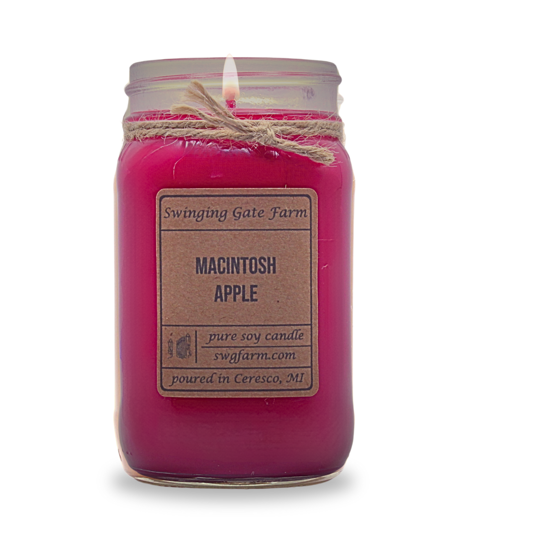 Macintosh Apple - 16oz candle - Farmhouse Collection