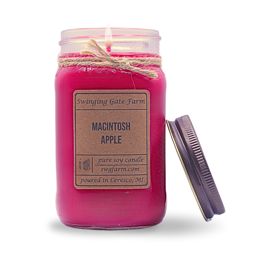 Macintosh Apple - 16oz candle - Farmhouse Collection