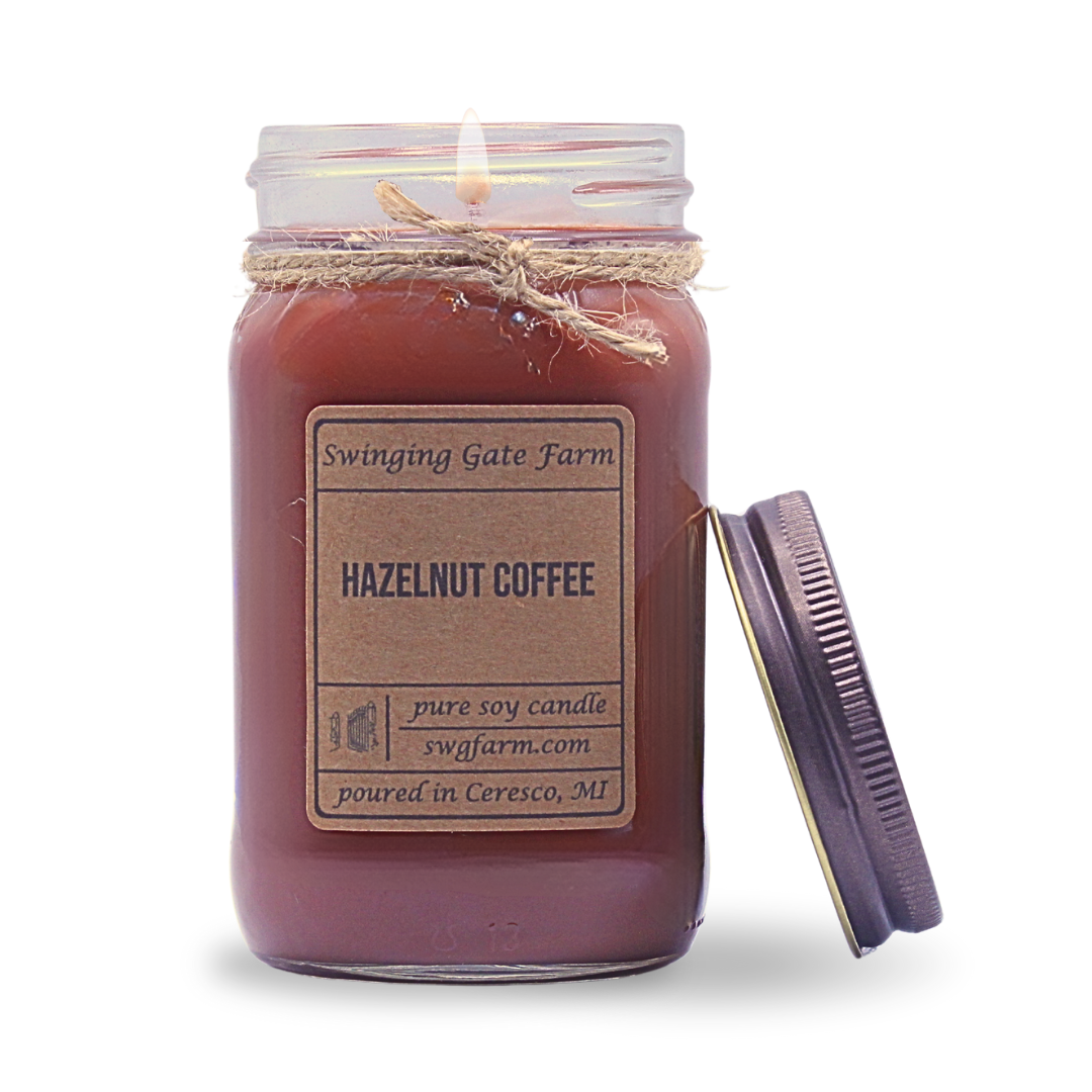 Hazelnut Coffee - 16oz candle - Farmhouse Collection