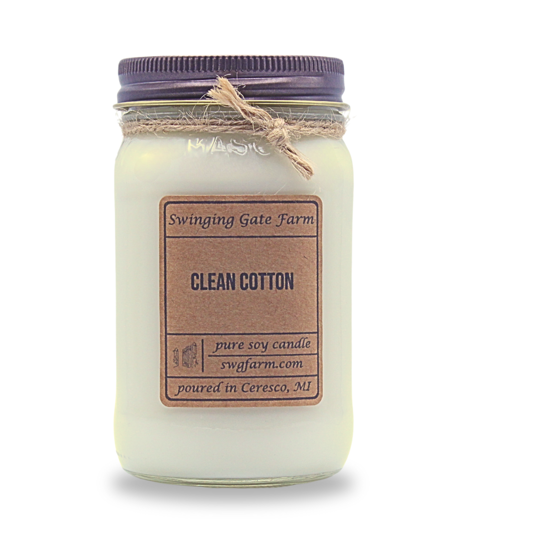 Clean Cotton - 16oz candle - Farmhouse Collection