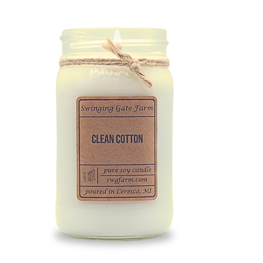 Clean Cotton - 16oz candle - Farmhouse Collection