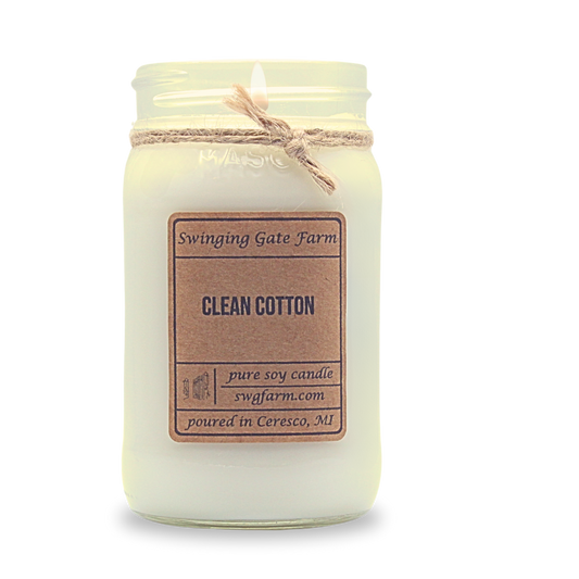 Clean Cotton - 16oz candle - Farmhouse Collection
