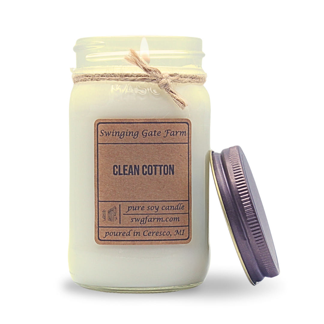 Clean Cotton - 16oz candle - Farmhouse Collection