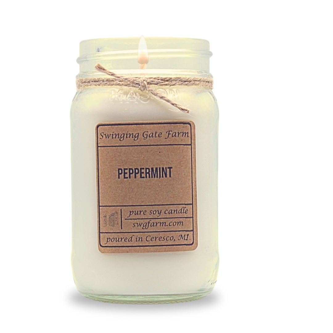 Peppermint - 16oz candle - Farmhouse Collection