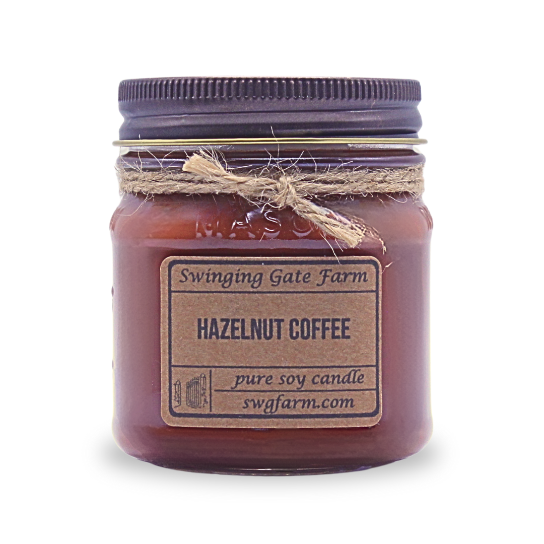 Hazelnut Coffee - 8oz candle - Farmhouse Collection