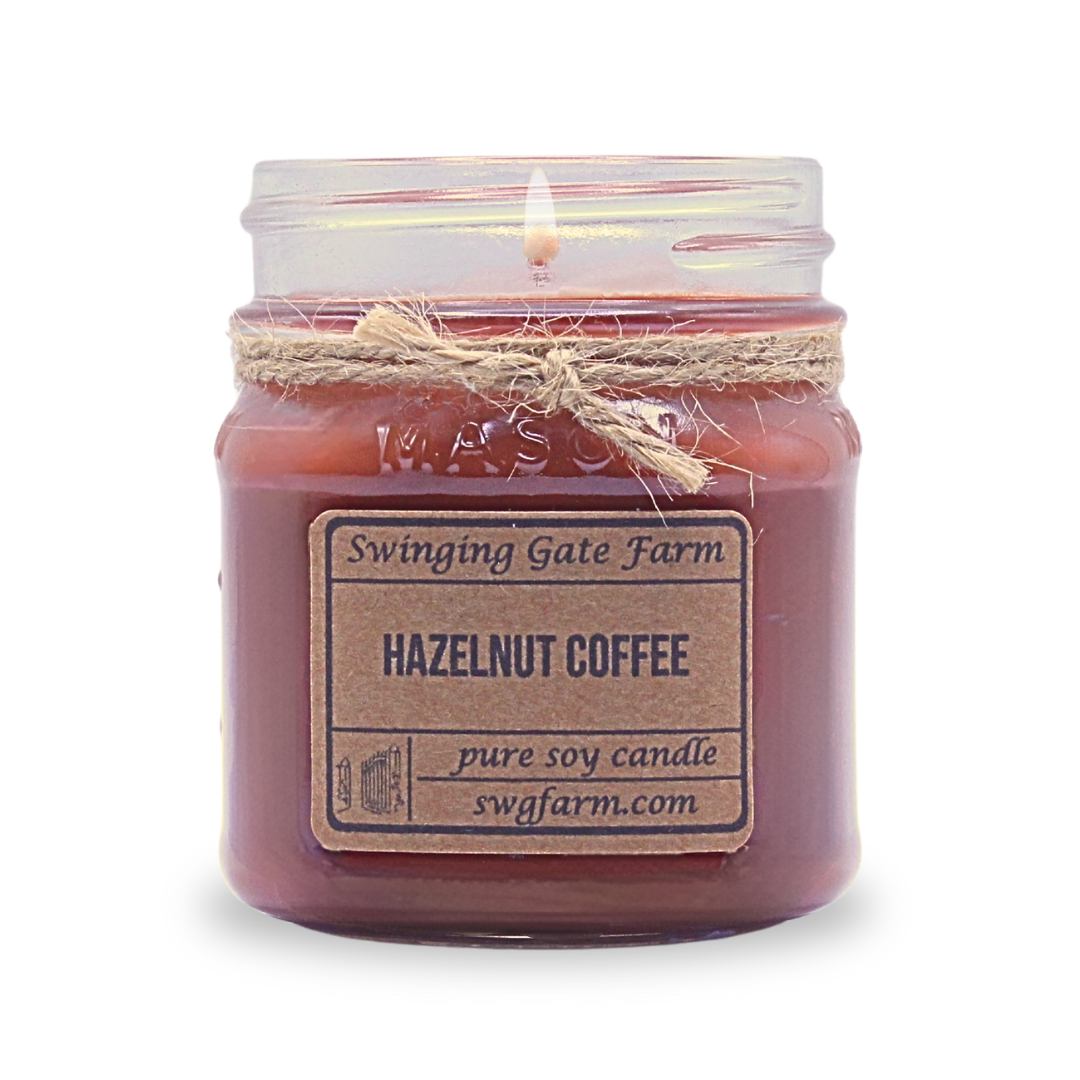 Hazelnut Coffee - 8oz candle - Farmhouse Collection