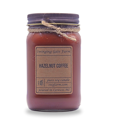 Hazelnut Coffee - 16oz candle - Farmhouse Collection