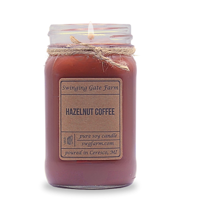 Hazelnut Coffee - 16oz candle - Farmhouse Collection