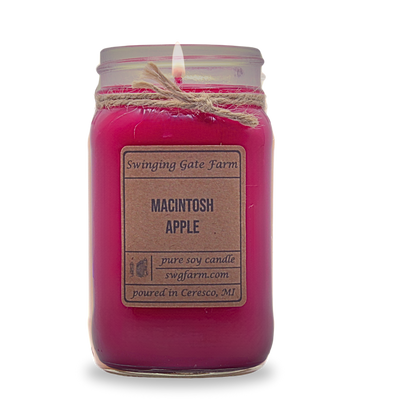 Macintosh Apple - 16oz candle - Farmhouse Collection