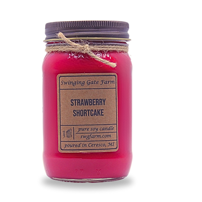 Strawberry Shortcake - 16oz Candle - Farmhouse Collection