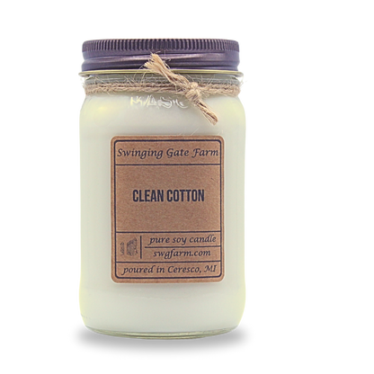 Clean Cotton - 16oz candle - Farmhouse Collection