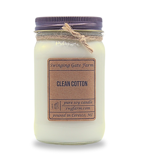 Clean Cotton - 16oz candle - Farmhouse Collection