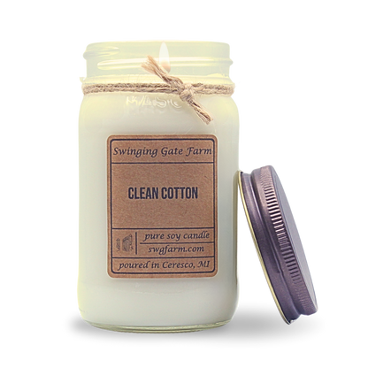 Clean Cotton - 16oz candle - Farmhouse Collection