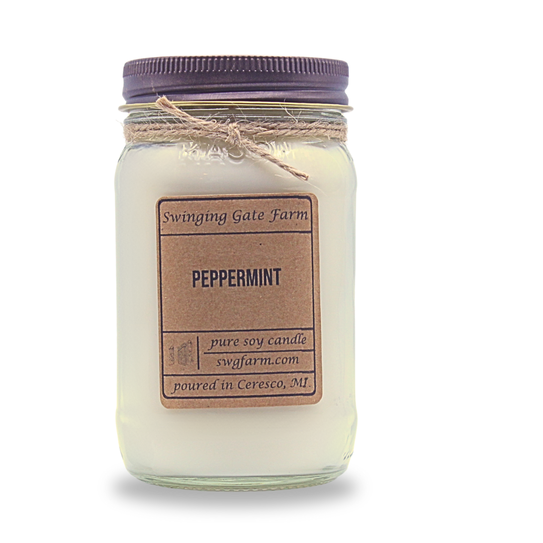 Peppermint - 16oz candle - Farmhouse Collection