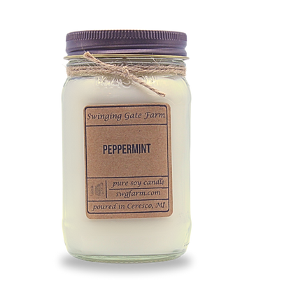 Peppermint - 16oz candle - Farmhouse Collection