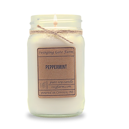 Peppermint - 16oz candle - Farmhouse Collection
