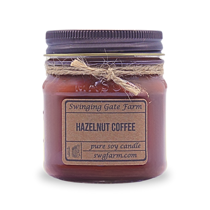 Hazelnut Coffee - 8oz candle - Farmhouse Collection