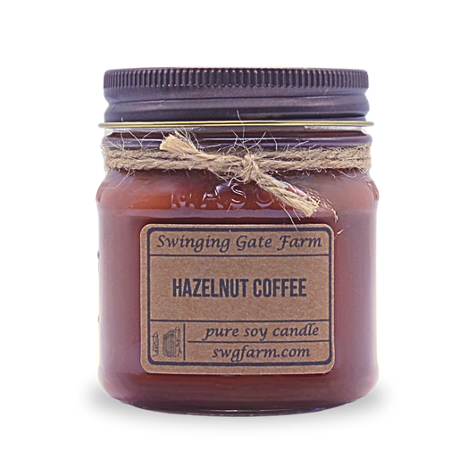 Hazelnut Coffee - 8oz candle - Farmhouse Collection