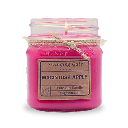 Macintosh Apple - 8oz candle - Farmhouse Collection